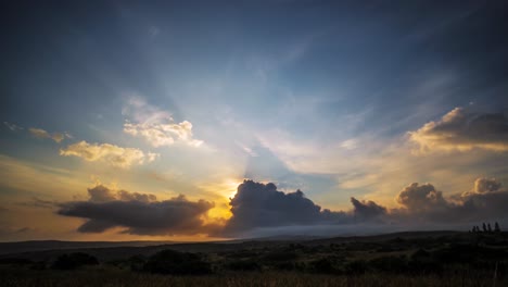 Gorgeous-tropical-clouds-move-in-timelapse-on-the-horizon