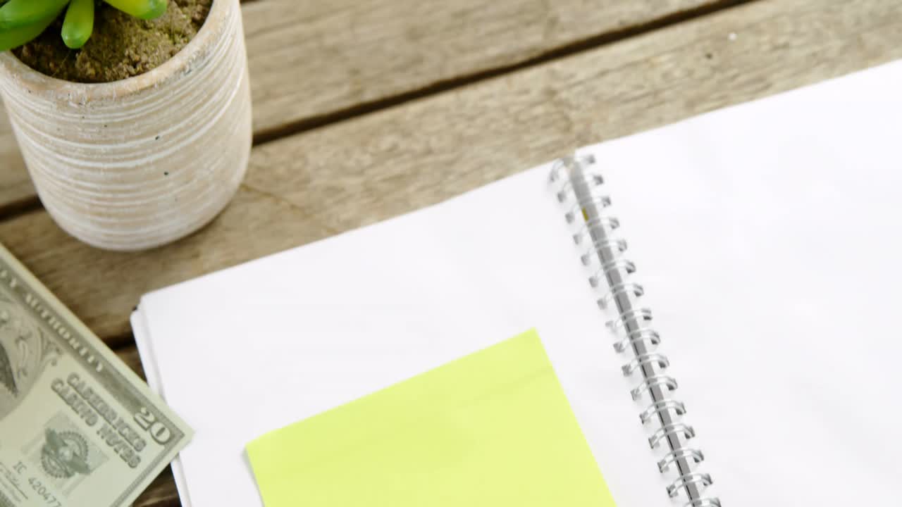 Travel accessories on table 4k