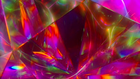 patrón de cristal geométrico iridescente abstracto