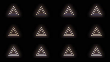 gold triangles pattern with led light in club style