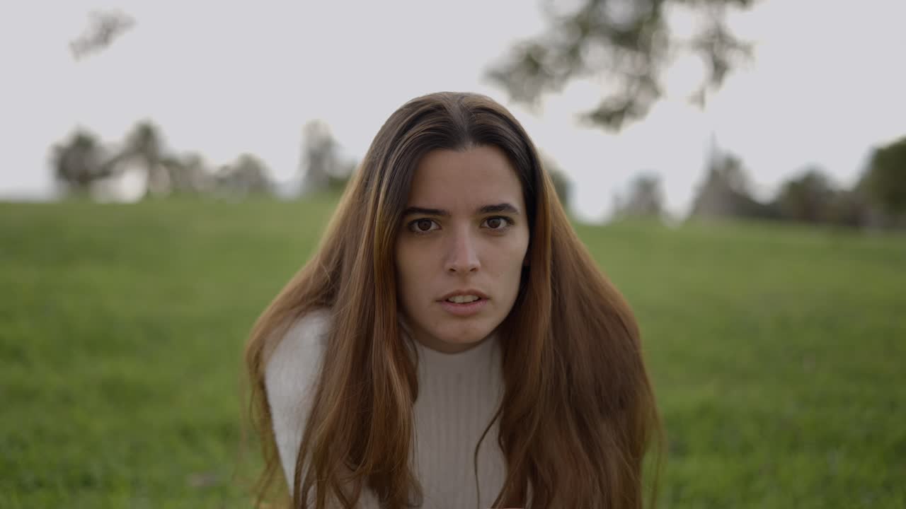 공원에 있는 여자