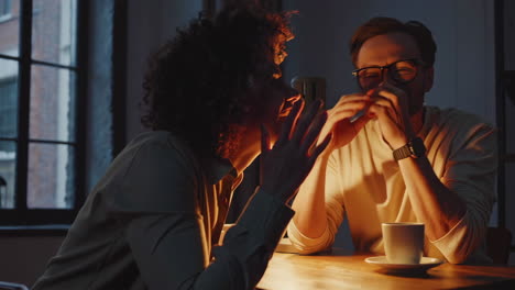 couple enjoying a night in