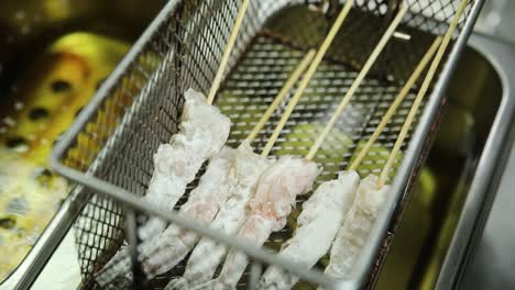 salchichas de camarón para freír