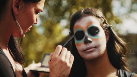 day of the dead makeup application