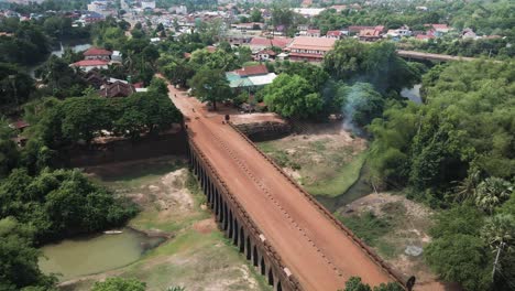 angkor temple era, spean praptos - kampong kdei bridge - part of the ancient khmer highway