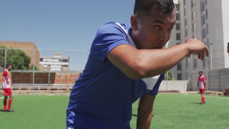 Jugadores-De-Fútbol-Que-Tienen-Partido-En-El-Campo