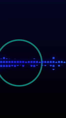 animation of digital interface over navy background