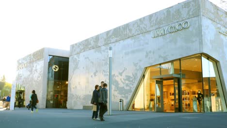 luxury fashion stores exterior