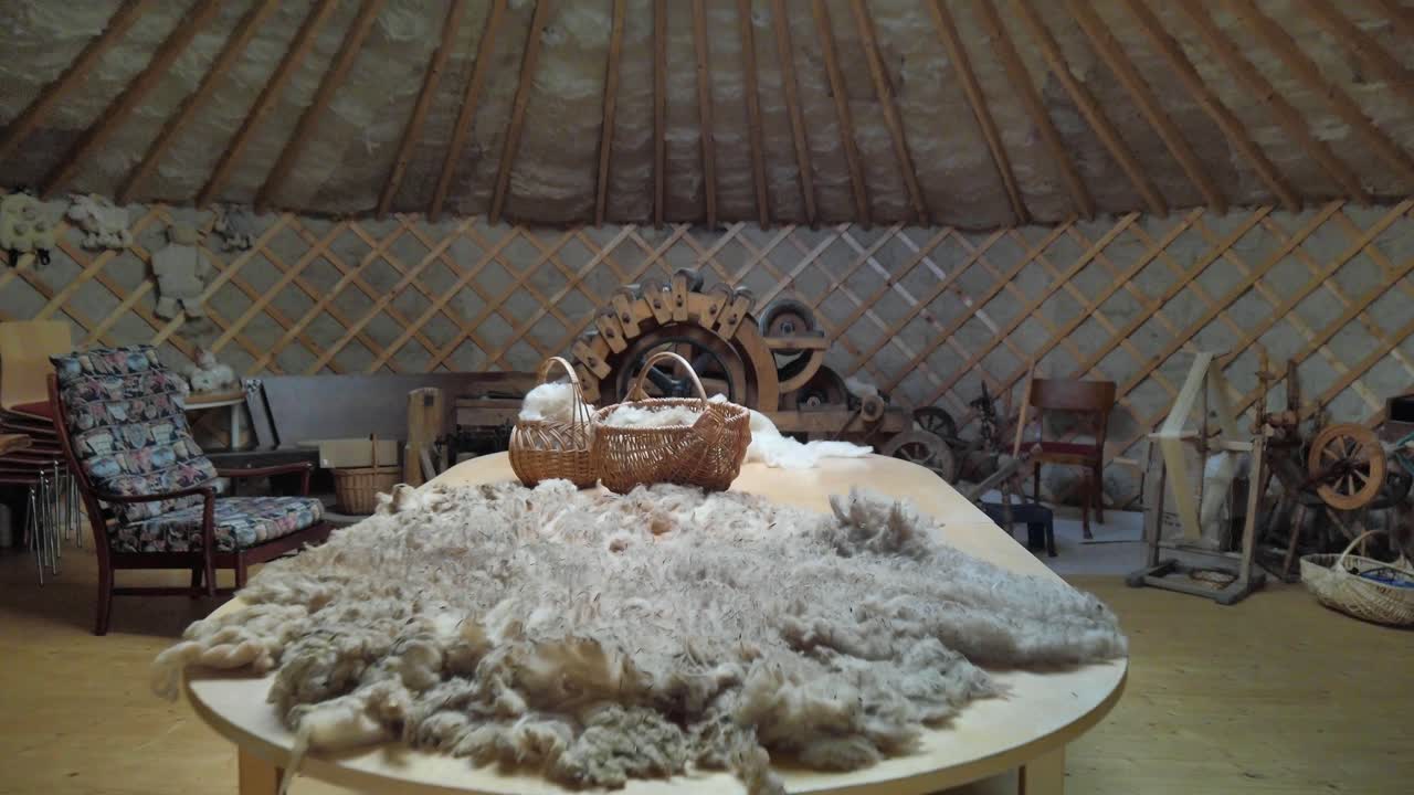 Vintage room of the wool