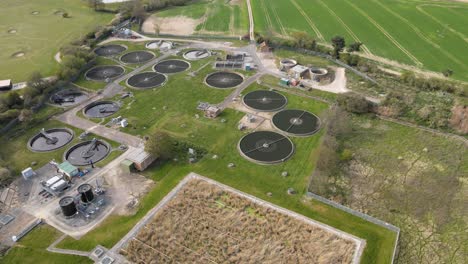 Water-treatment-plant-Essex-UK-Aerial-footage