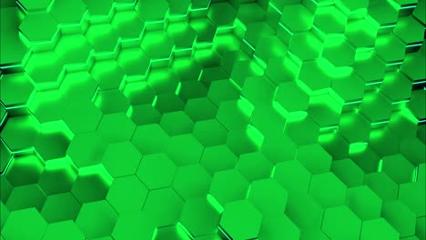 abstract green hexagon pattern
