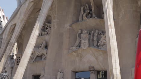 Cerrar-Detalles-Foto-De-Sagrada-De-Familia,-Barcelona-España