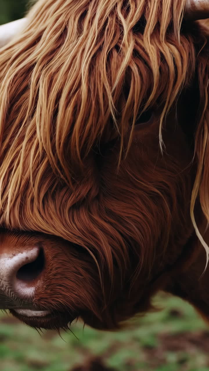 Close-up Portrait of a Highland Cow