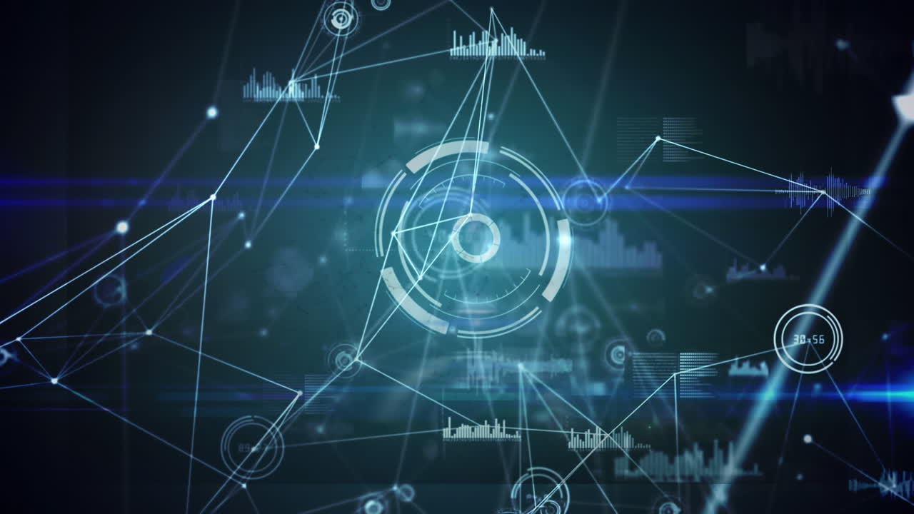 범위 스캐닝과 통계의 애니메이션, 연결 네트워크