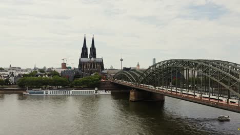 cologne cathedral and hohenzollern bridge, germany