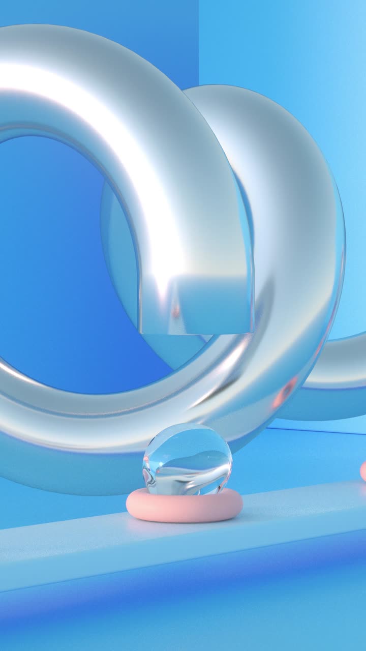 3D Liquid Sphere at manufacture, Infinite Loop satisfying Animation