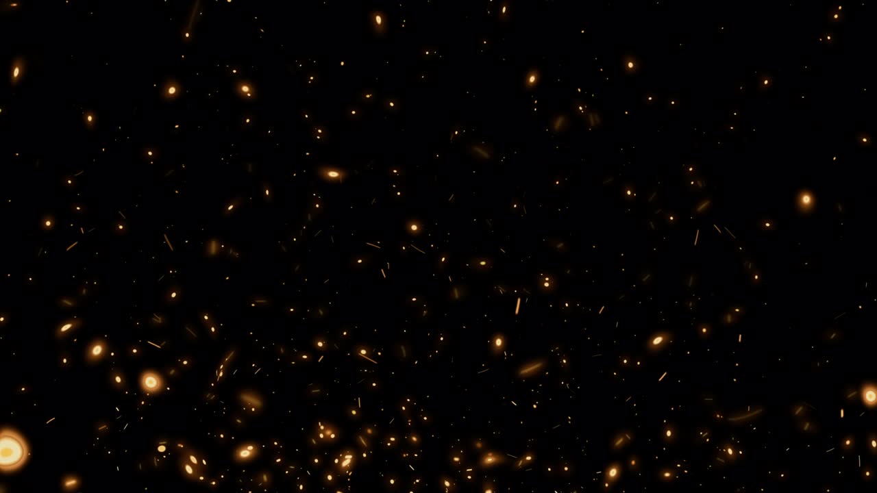 fluir hasta las partículas de fuego chispas que se elevan en el fondo negro utilizado para la superposición de su proyecto. 4k animación 3d de naranja ardiente brillante volando brasa quemando partículas de ceniza.