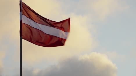 latvian flag on holidays