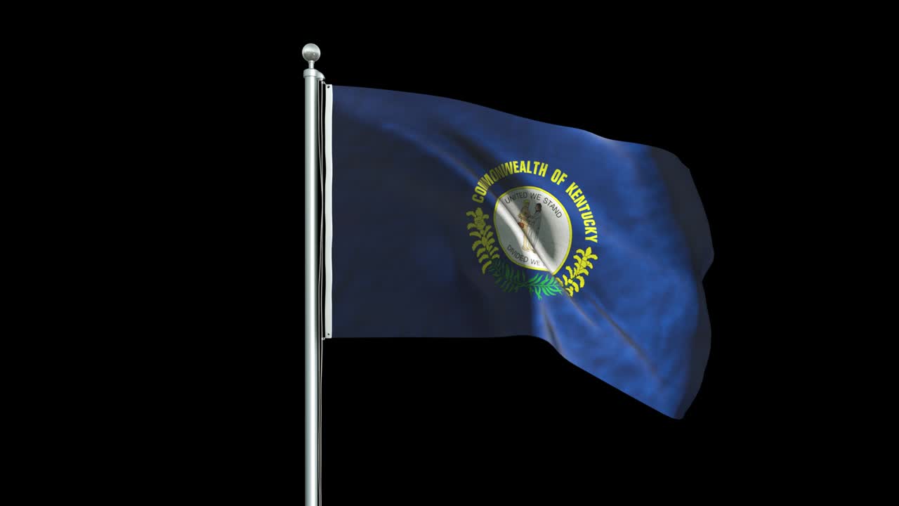 bandera de kentucky fondo de animación 4k