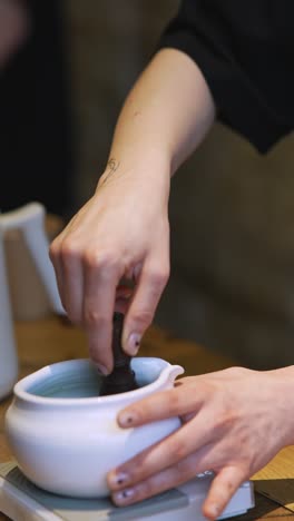 preparación de té o café