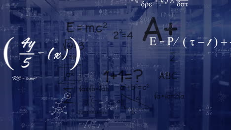 animation of mathematical data processing over computer servers