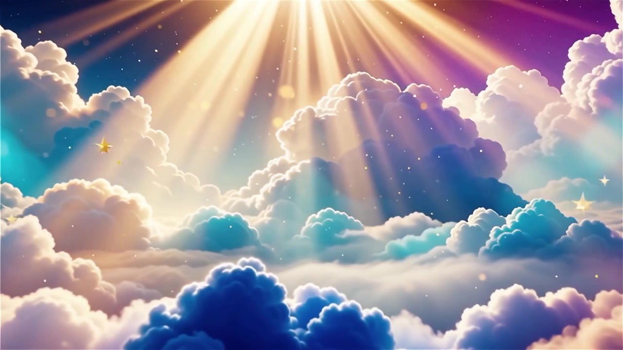 Christian Heavenly Light Worship Background