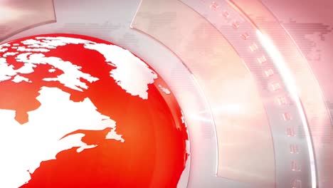 3d digital world map news intro background