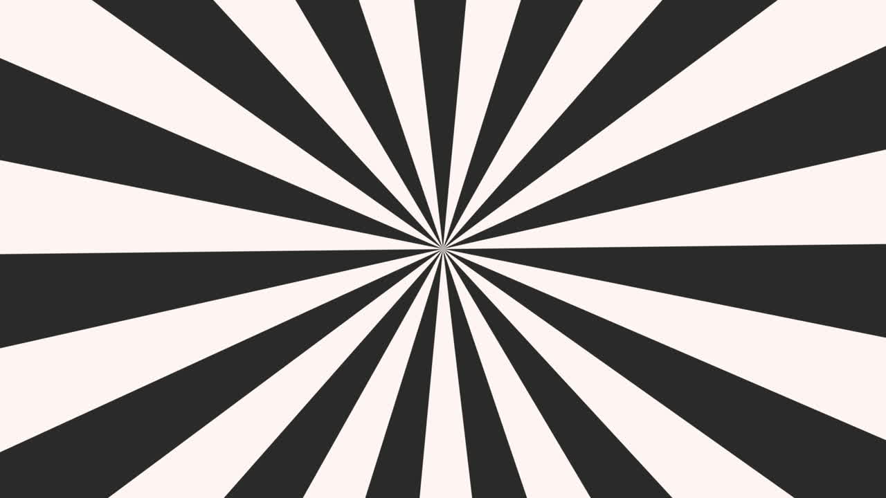 Motion intro geometric black and white vertigo stripes abstract background