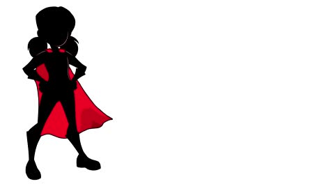 super girl silhouette