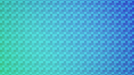 Modern geometric pattern with squares in rows on blue gradient