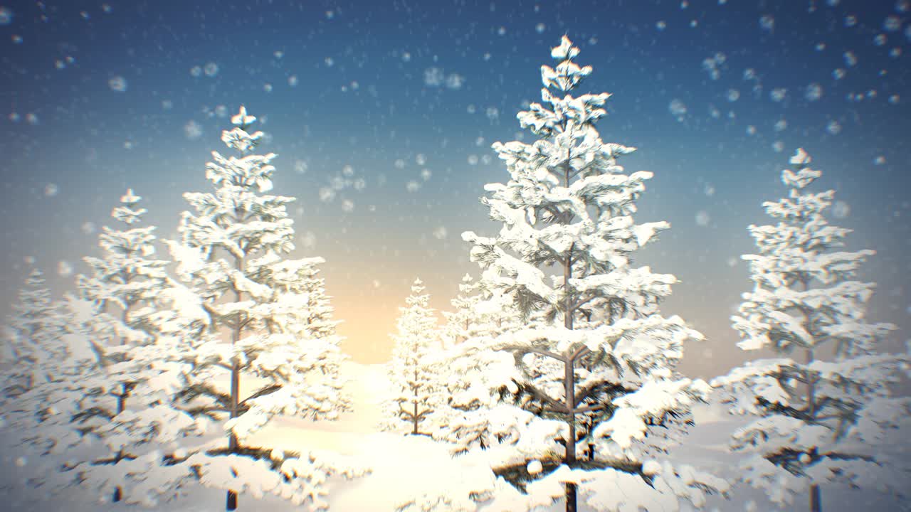 눈 인 겨울 풍경 배경