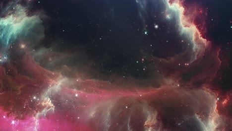 nebulosa con un fondo espacial misterioso