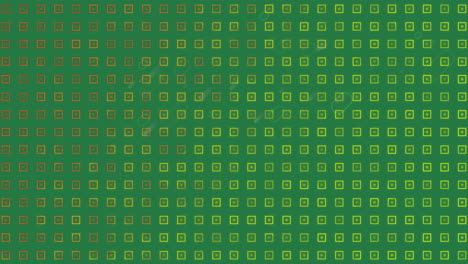 animación de senderos y formas que caen sobre un fondo verde.