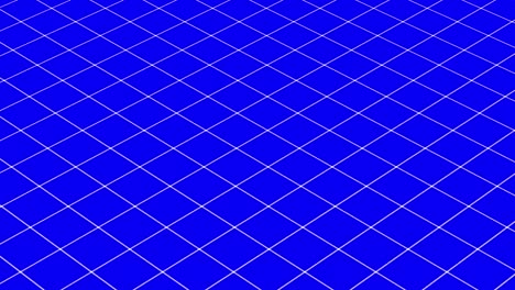 Animation-of-static-white-line-diamond-grid-on-strong-blue-background