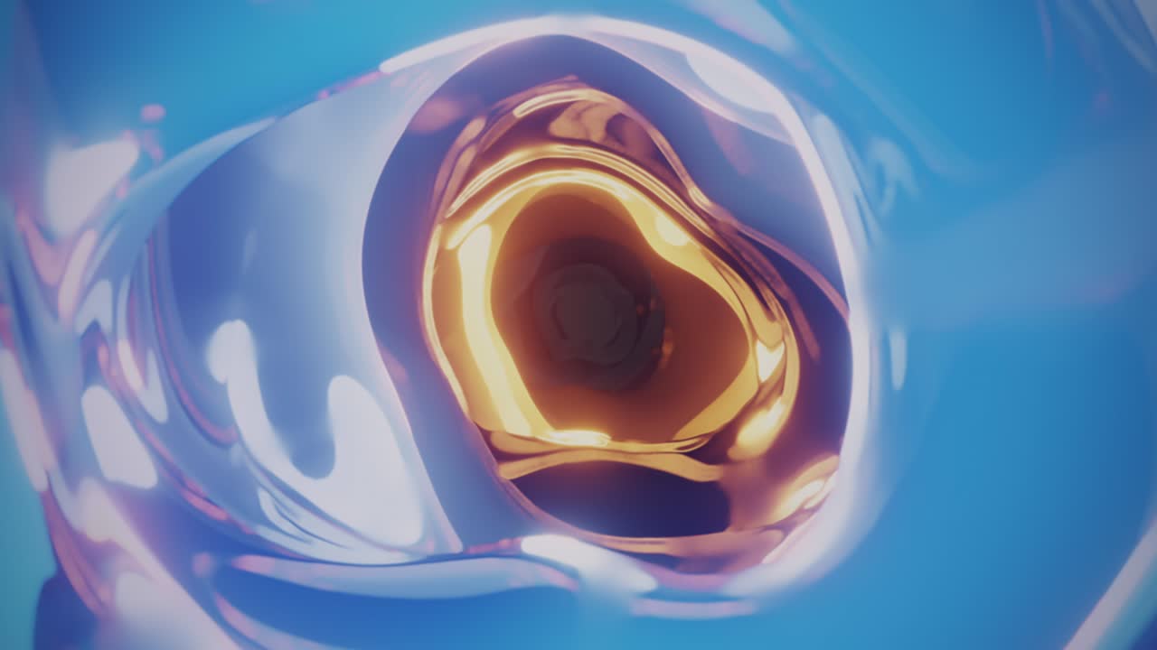 animación de formas abstractas multicolores con bucle de fluidos