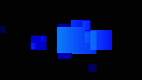 animación de un cuadrado azul que se extiende a muchos