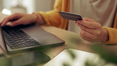 Typing,-laptop-or-hands-of-girl-with-credit-card