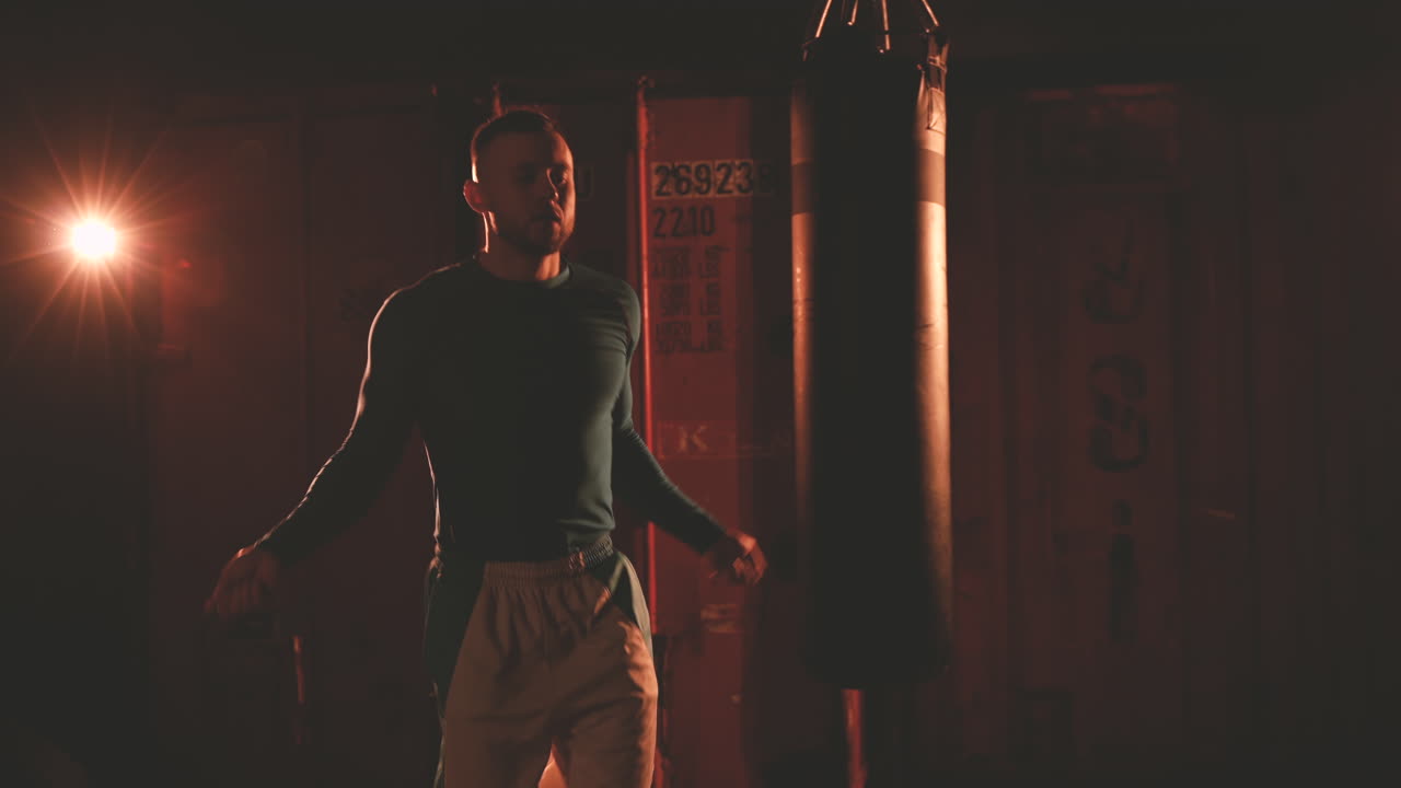 남자 선수 줄넘기