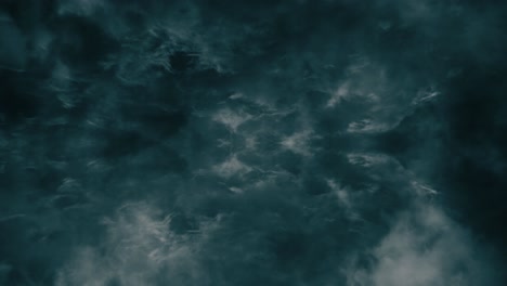 4k cinematic thunderstorms that occur inside thick clouds