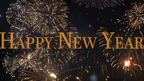 happy new year fireworks celebration
