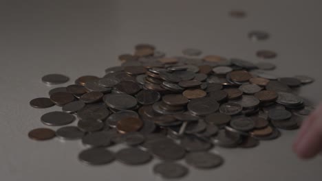 a pile of some american coins