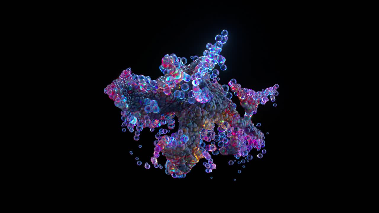 Esplosione di Bolle Colorate Astratte