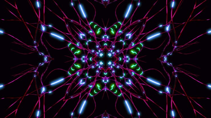 Abstract Neon Pattern