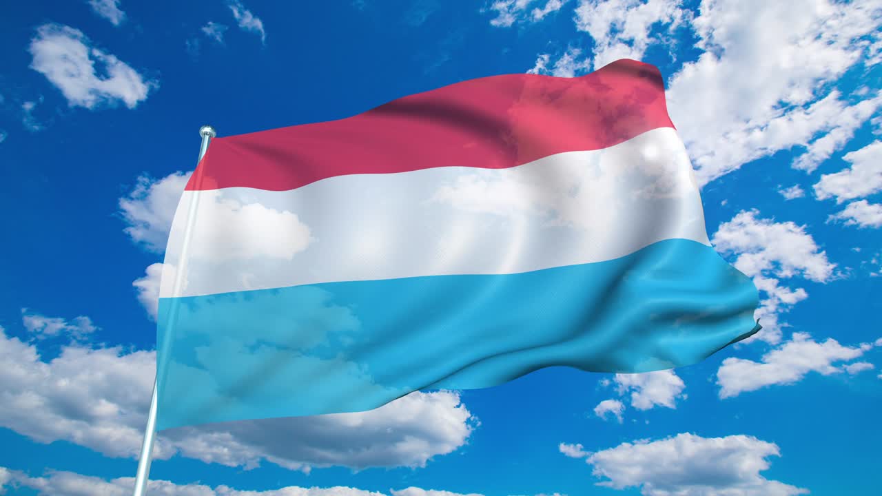 구름이 가득한 하늘을 배경으로 직물 구조로 된 룩부르크의 발 (loopable)