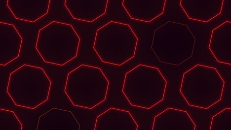 Impresionante-Diseño-Sin-Costuras-Con-Patrón-Hexagonal-De-Círculo-Rojo