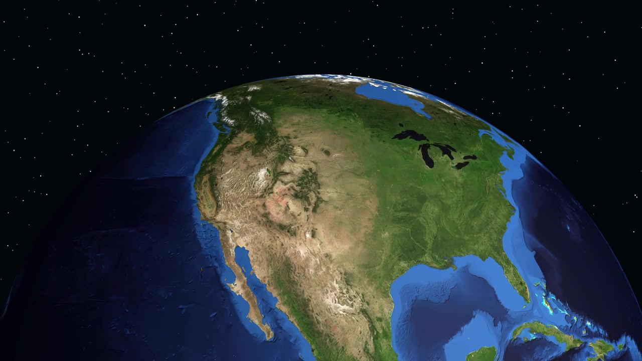 La Terra digitale ruota e ingrandisce sull'America del Nord, evidenziando Aurora, Colorado, con informazioni statistiche.