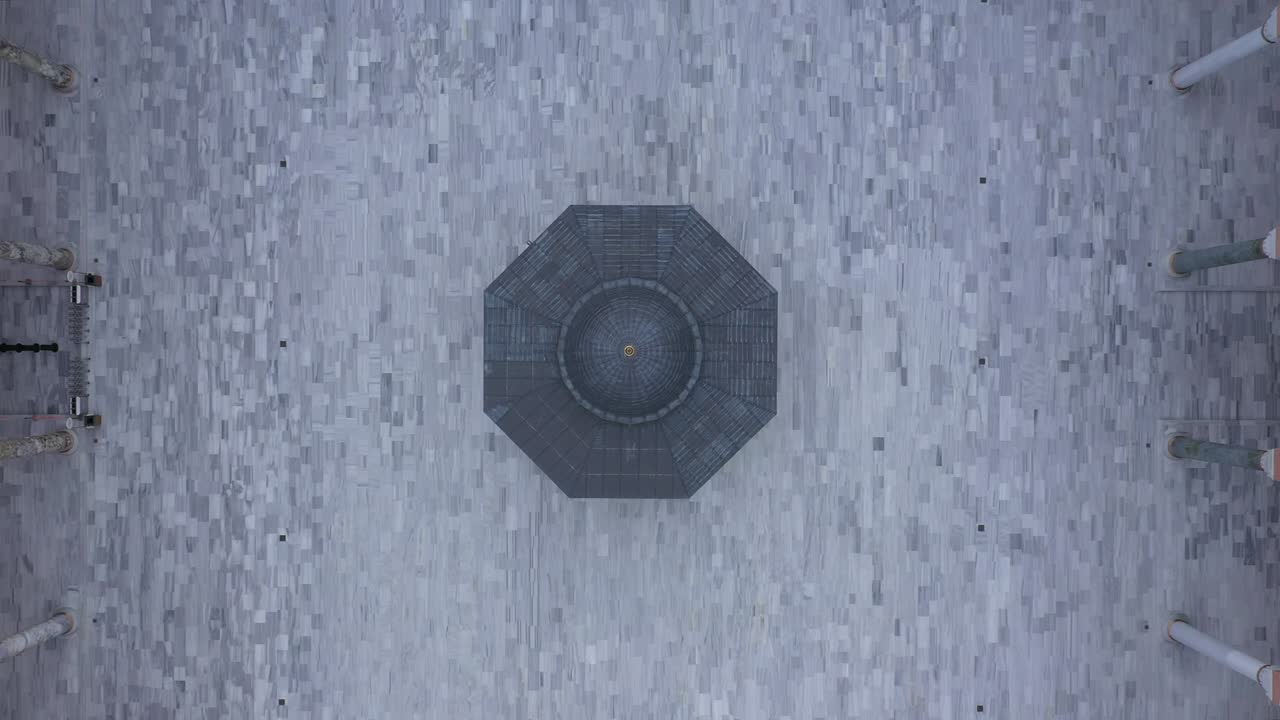 라마단 에 있는 이스탄불 의 카밀리카 모스크 의 공중 사진