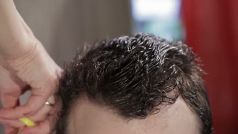 Hombre-Corte-De-Pelo-Timelapse