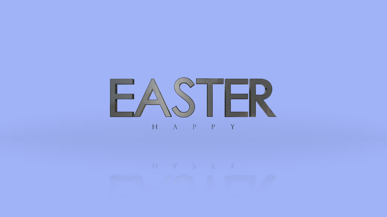 Testo elegante 'Buona Pasqua' su sfumatura blu