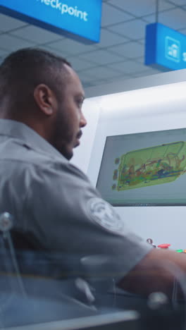 punto de control de seguridad del aeropuerto